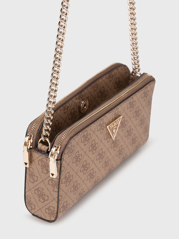 Crossbody bag with monogram logo print - 5