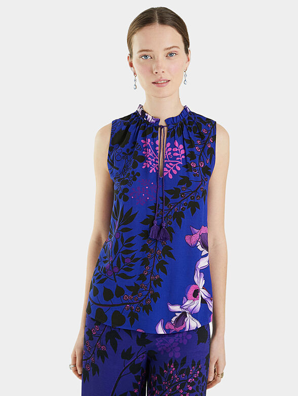 GARDENIA Top with floral print - 1