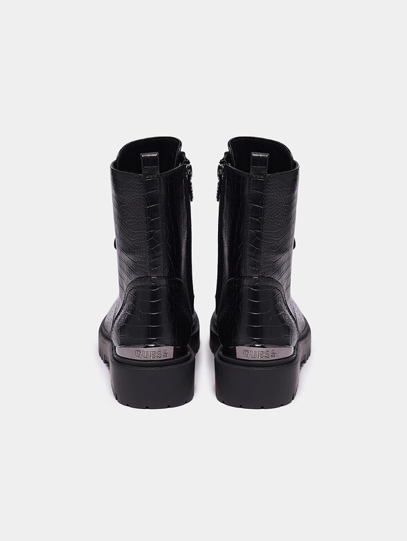OXANA Boots with crocodile texture - 3