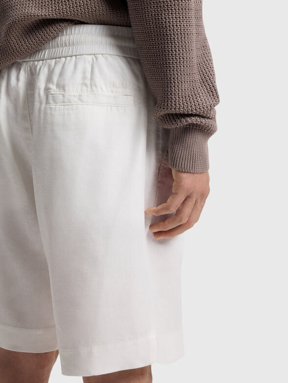 Linen-blend shorts - 3