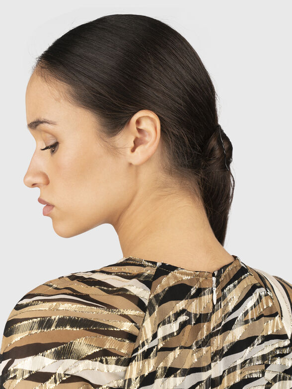 Silk blend mini dress - 5