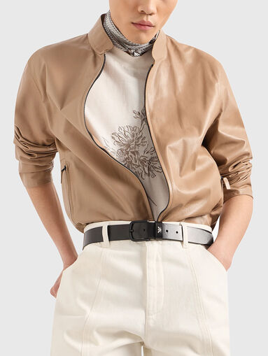 Floral embroidery T-shirt - 5