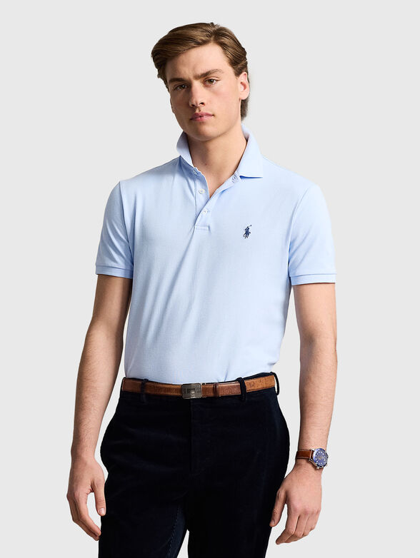 Polo shirt in light blue colour - 1