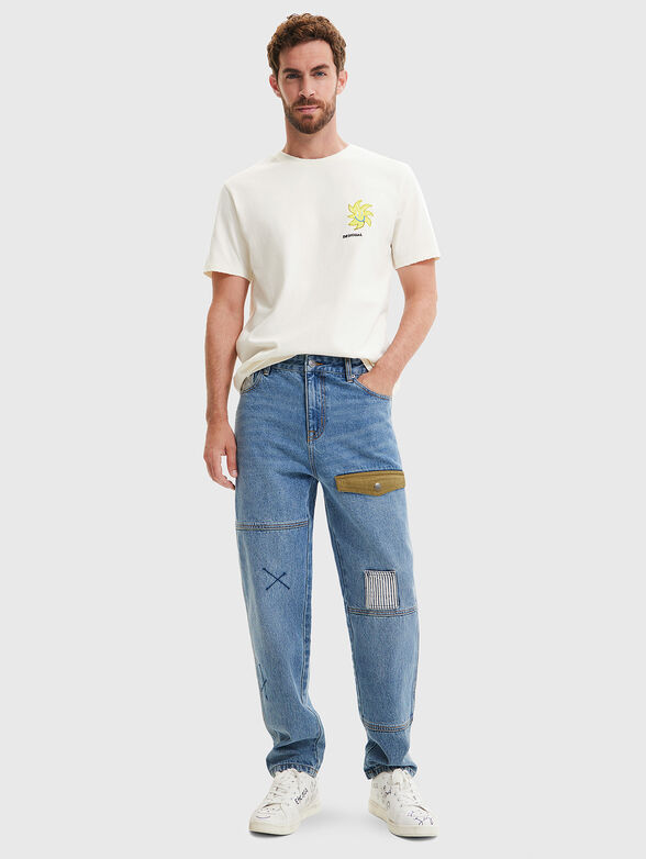 SPIKE jeans with accent patch - 4