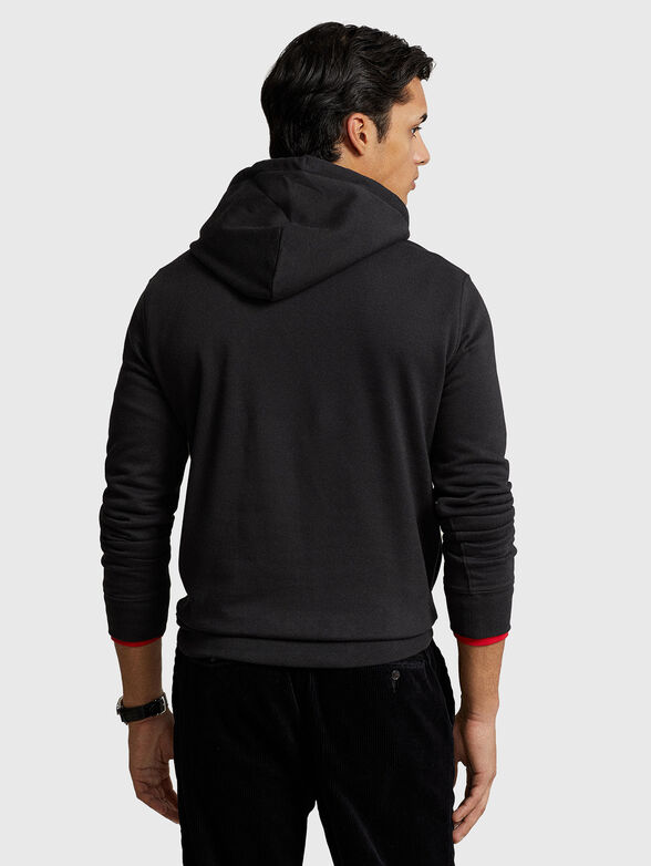 Black sweatshirt with Polo Bear print  - 3
