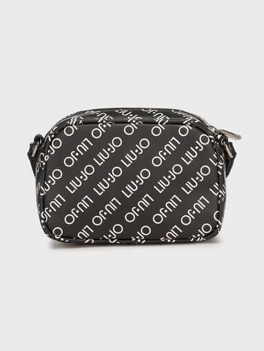 Black crossbody bag with embossed logo - 3