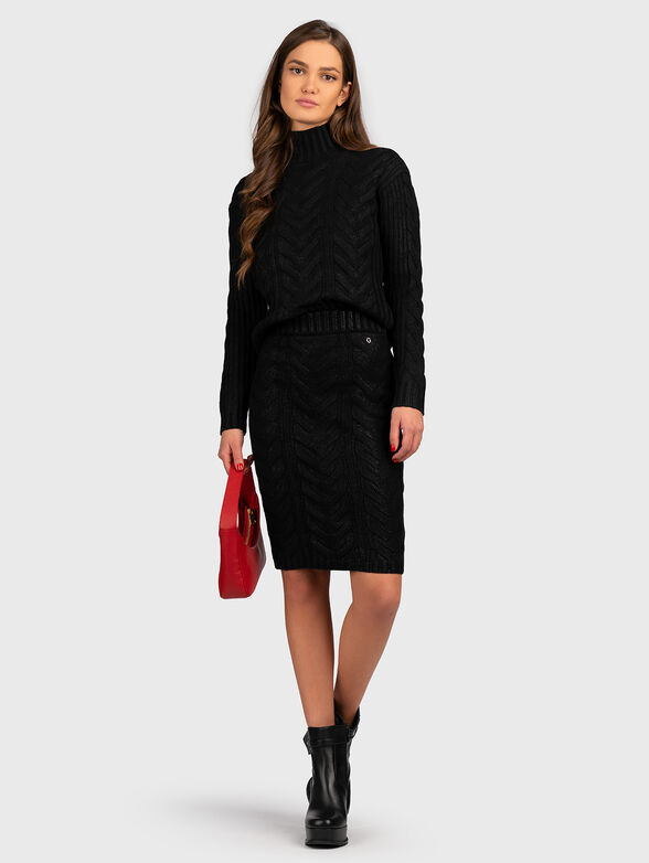 DIANE black knitted sweater - 2