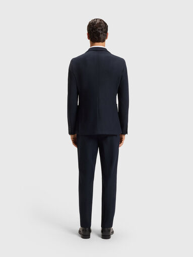 Navy blue slim fit blazer - 3