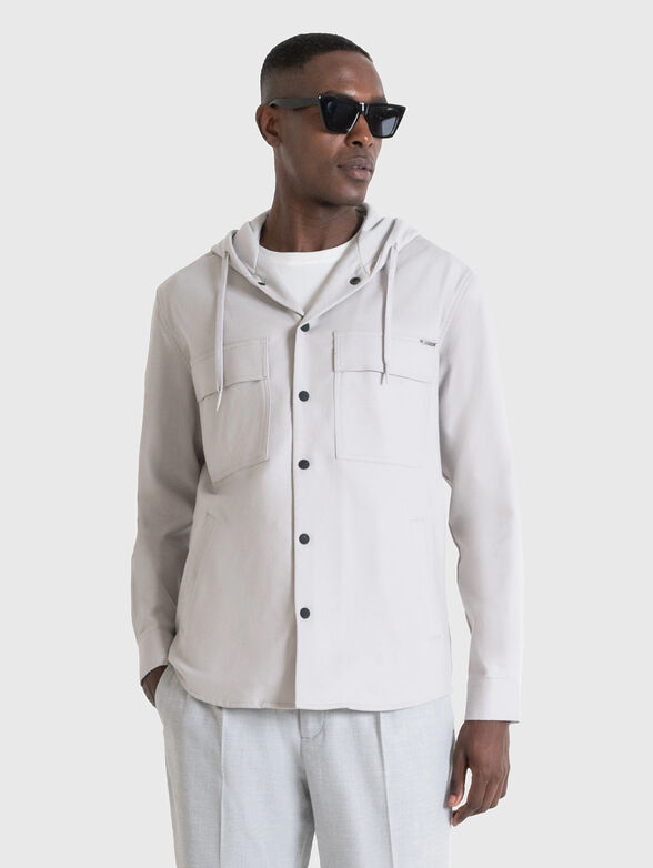 Black shirt with hood - 1