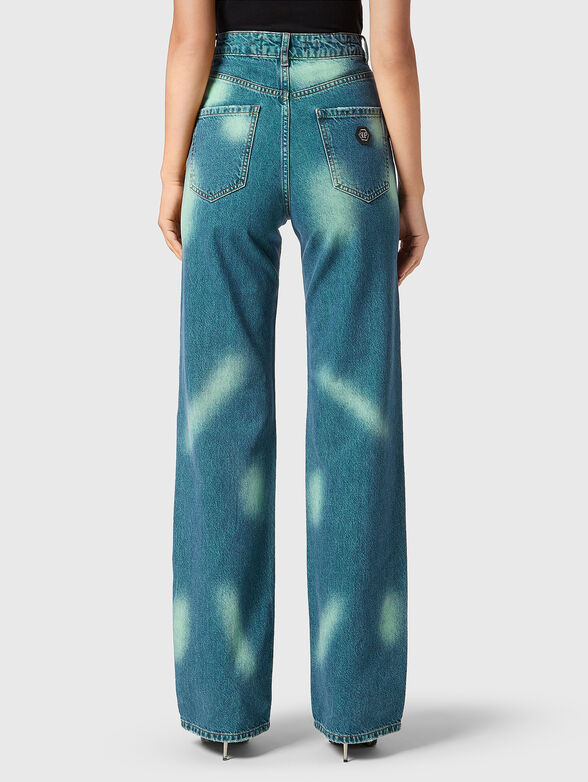 Straight leg jeans with TIE-DYE effect - 2