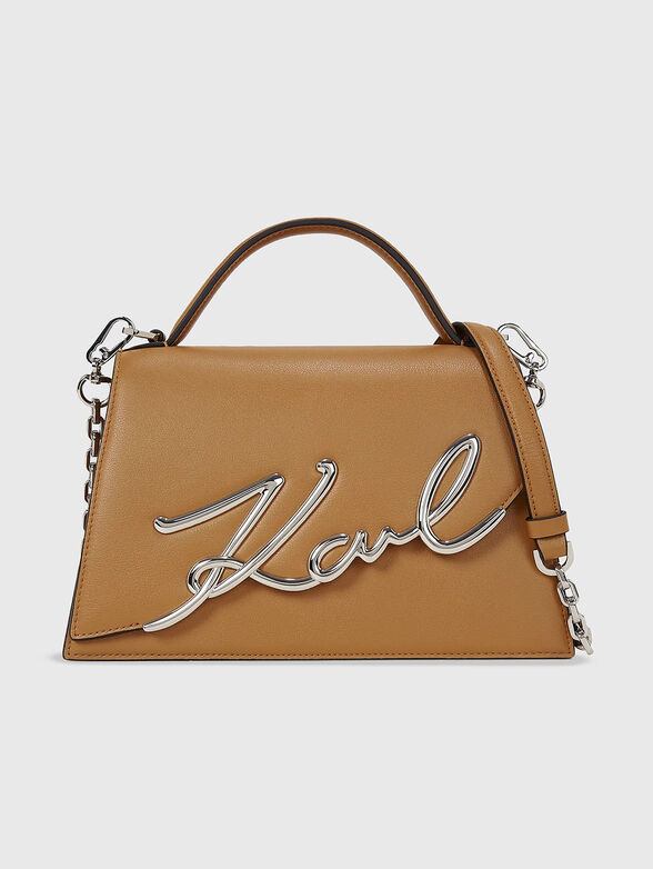 K/SIGNATURE leather crossbody bag - 1