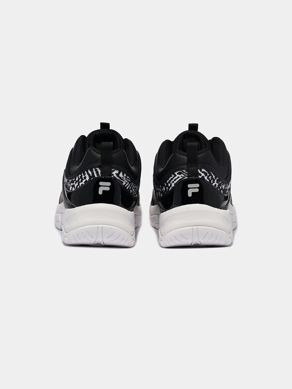 Sneakers STRADA A in black with print - 4