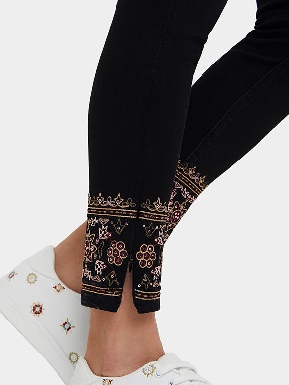 FLOYER Skinny jeans with embroidery - 3