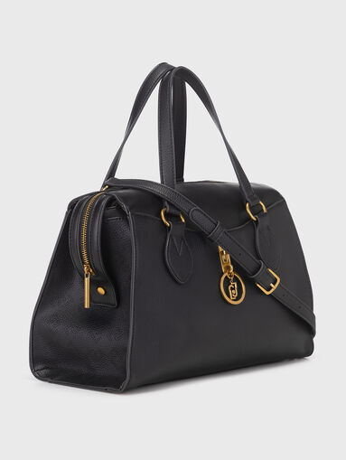 Handbag with golden logo element - 5