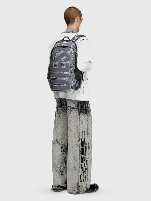 Backpack with art logo print  - 2