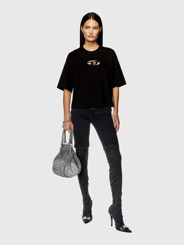 T-BUXT-CROP-OD T-shirt with contrast logo - 2