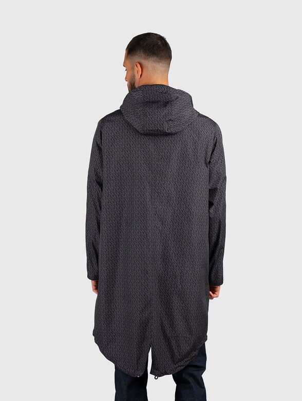 Double faced jacket with hood and pockets - 4