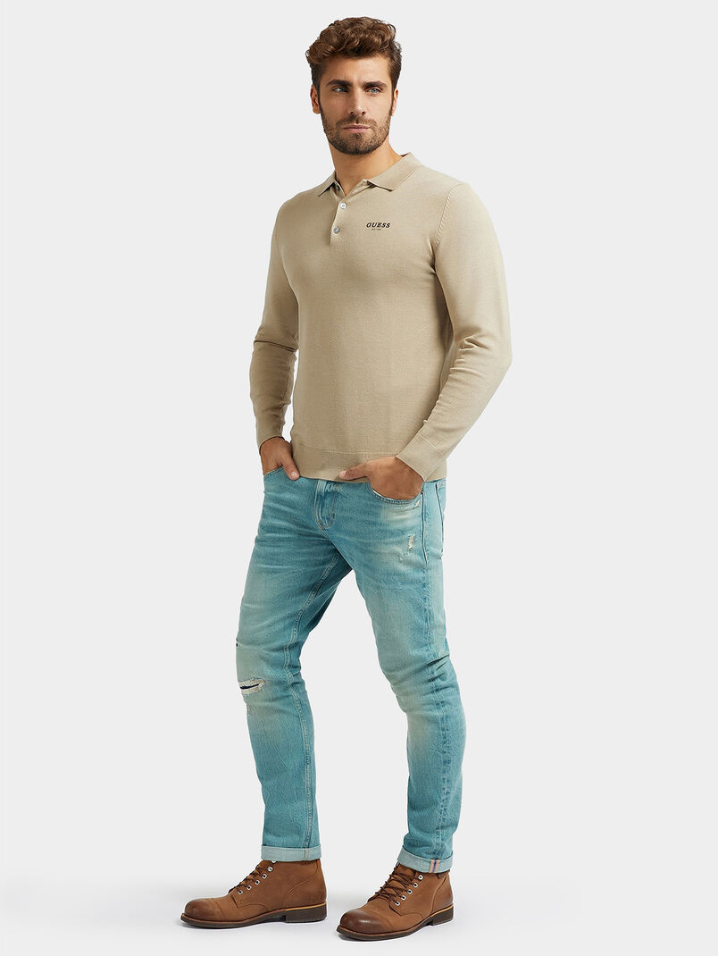 Light blue slim jeans  - 3