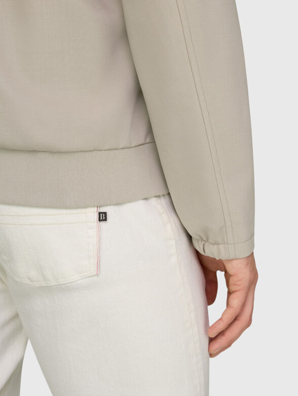 Wool blend bomber jacket - 4