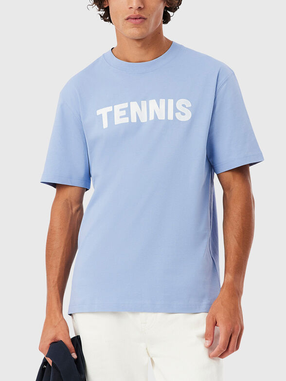 Light blue cotton T-shirt - 1