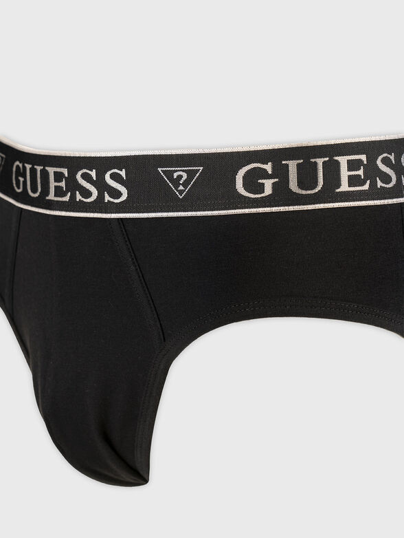 Set of two pairs cotton briefs with logo - 6