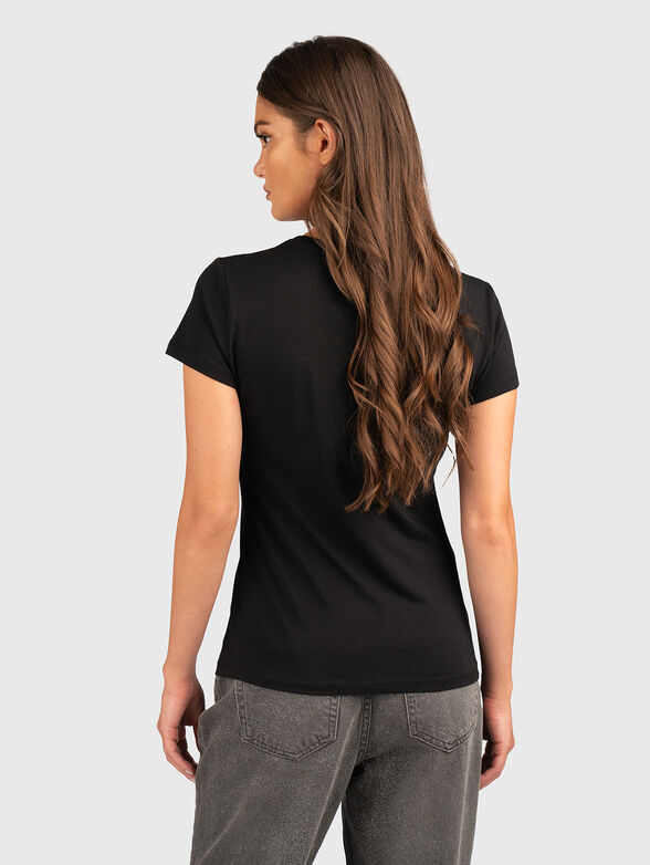 T-shirt with rhinestones and logo - 3