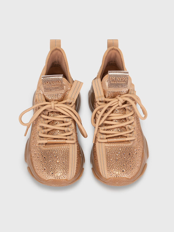 MAXIMA-R black sports shoes with rhinestones - 6