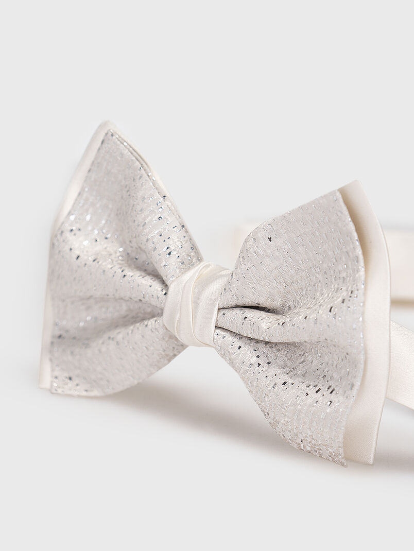 Bow tie with silver threads - 3