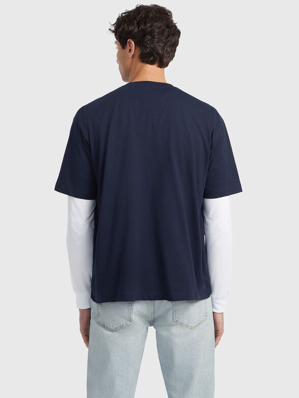 Cotton T-shirt with print and embroidery - 3