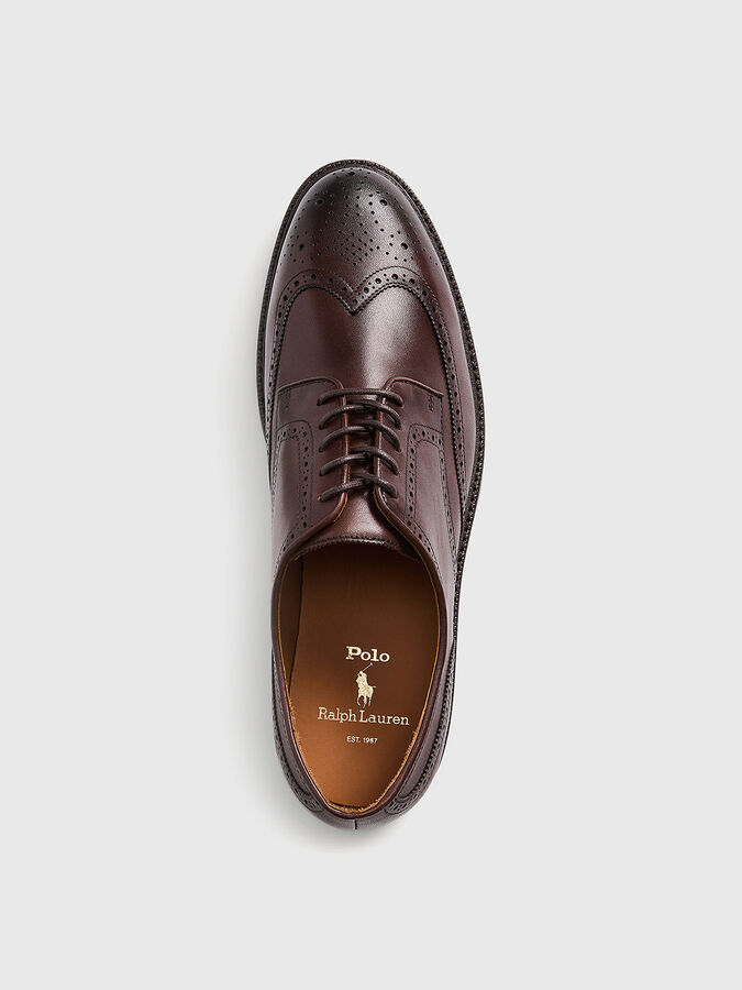 ASHER WINGTIP leather shoes brand POLO RALPH LAUREN  display picture 1