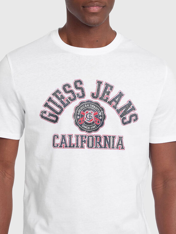 Black T-shirt with logo print - 4