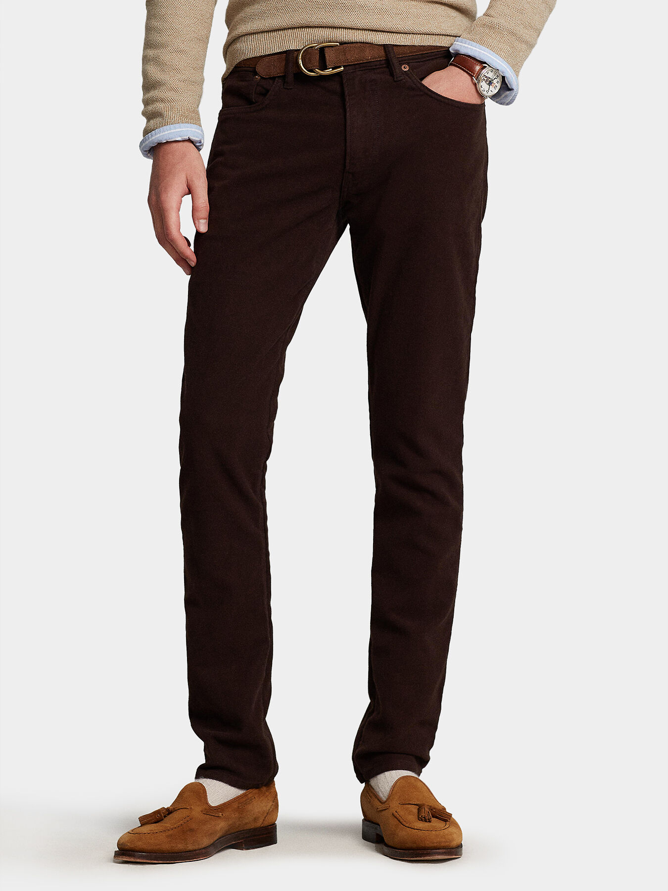 Ralph lauren brown jeans top