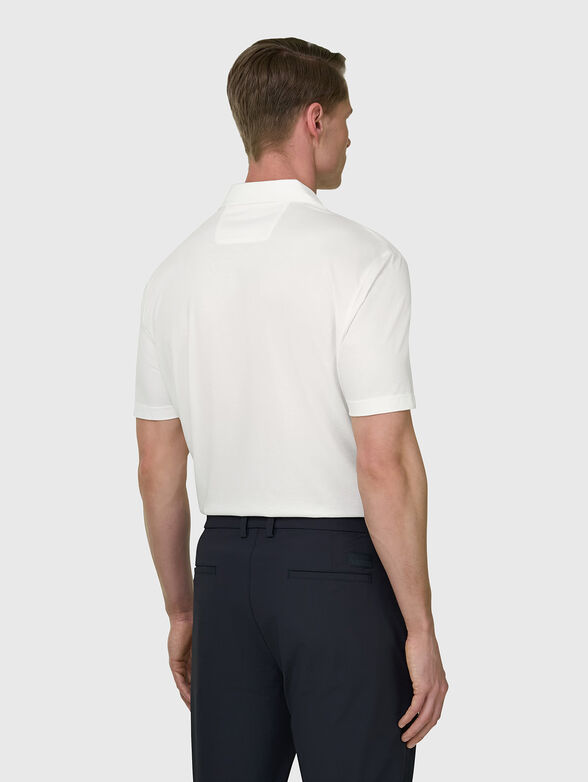 Linen-blend polo shirt - 3