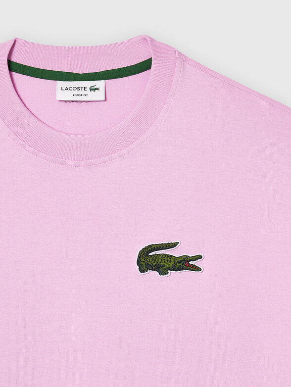 Cotton black t-shirt with logo detail - 2