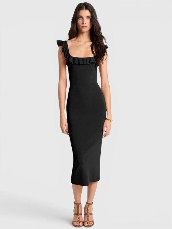 Black dress made of a viscose blend - 1
