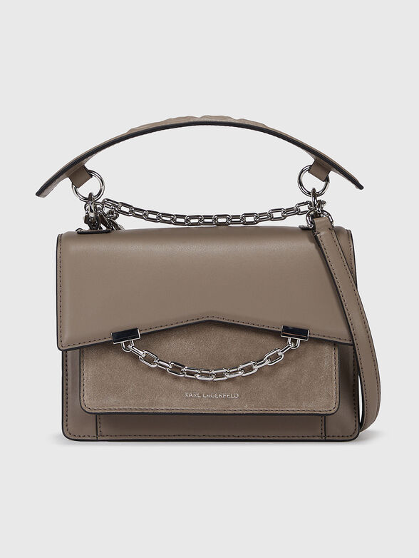 GRAINY crossbody bag with suede details - 1