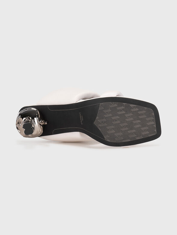 IKON black sandals with accented heels - 5