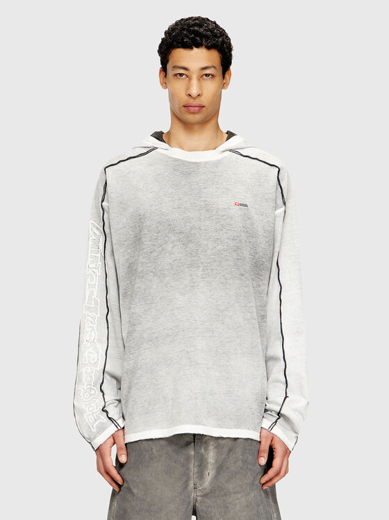 Блуза с качулка T-RIVEN-LS-HOOD - 1