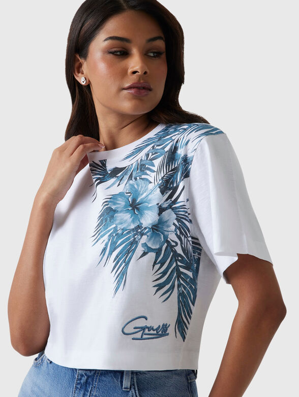 T-shirt with floral print - 4
