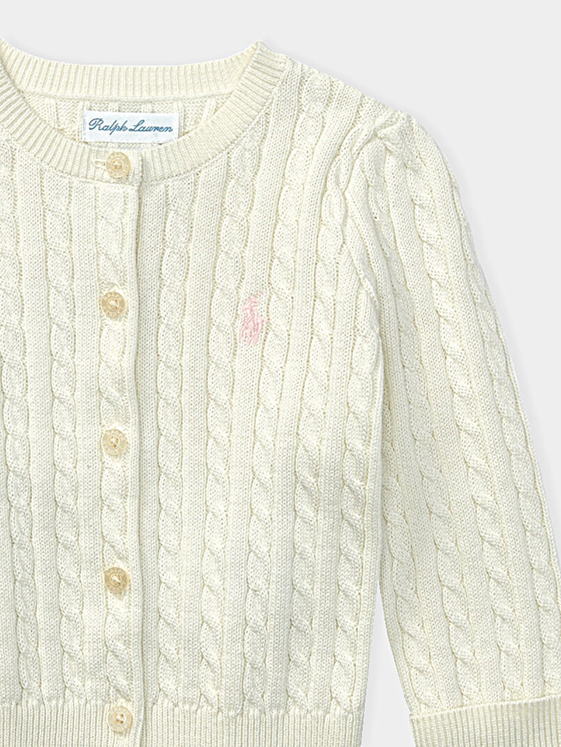 Cotton cardigan with buttons - 3
