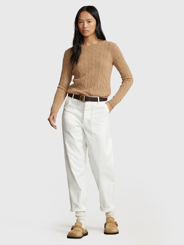 JULIANNA cashmere sweater in beige - 2