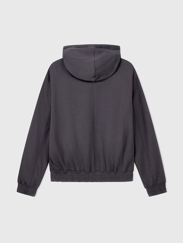Hooded jacket with a zip - 2