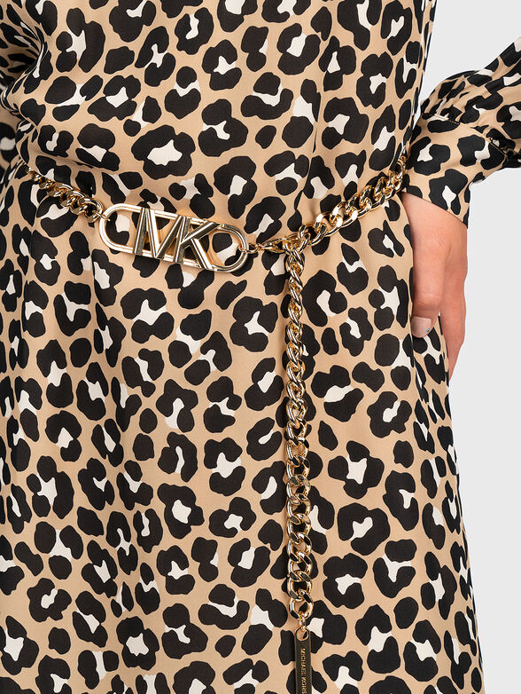 Mini dress with belt - 3