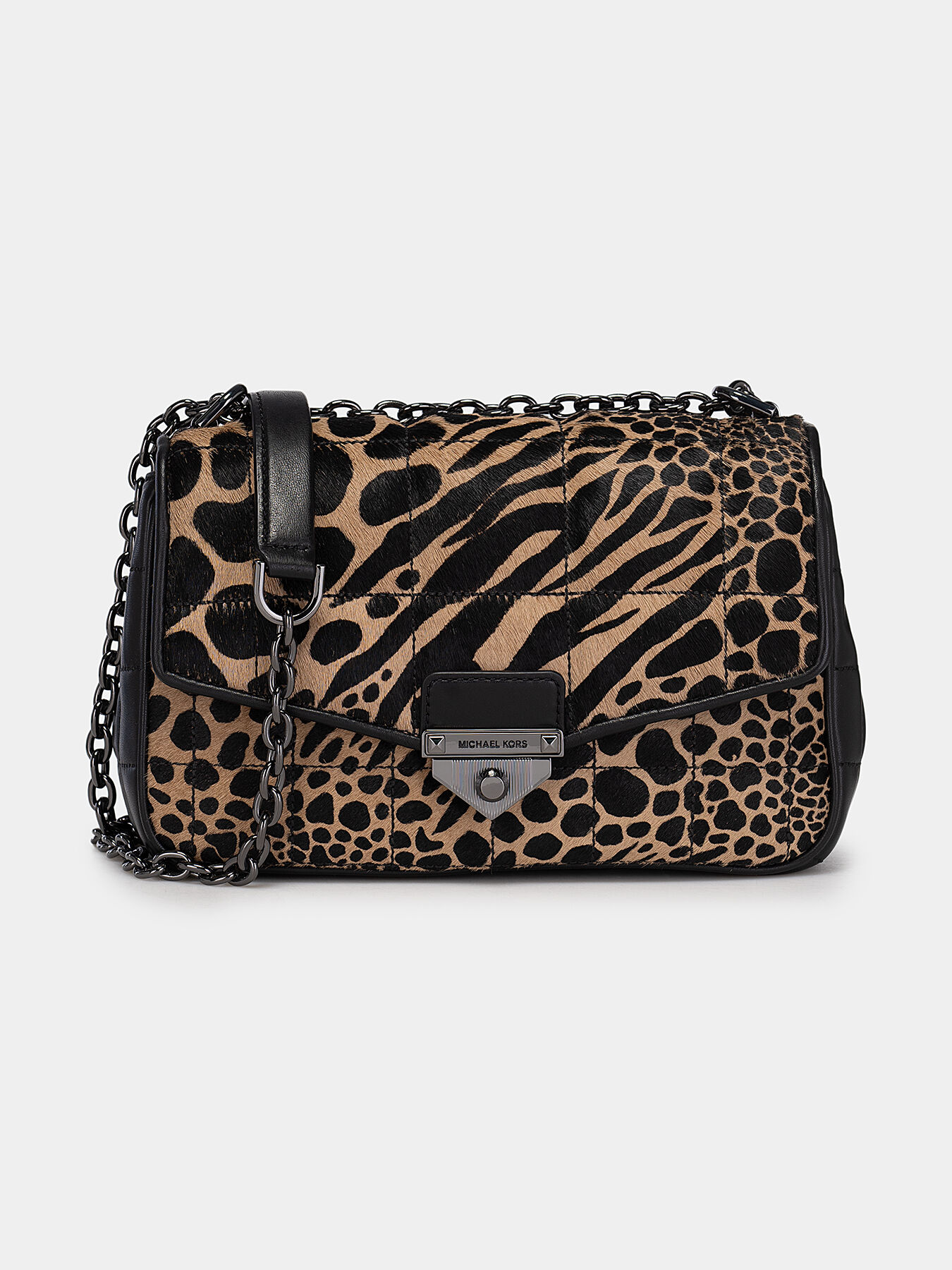 Leather bag with animal print brand MICHAEL KORS Globalbrandsstore en