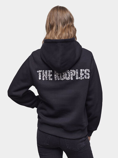 Black sweatshirt with accent back - 2