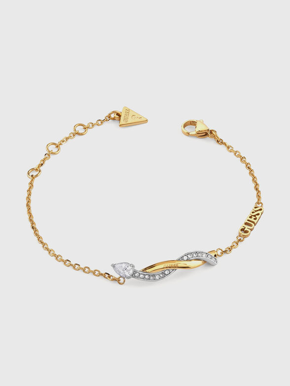 TWIST bracelet with rhinestones - 1