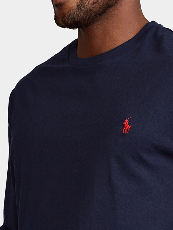 Blouse with long sleeves and logo - 4