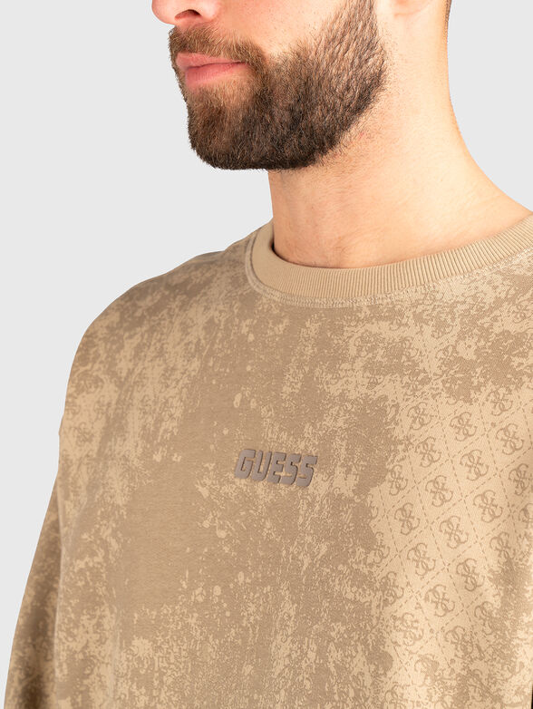 Cotton sweatshirt with 4G logo print - 4