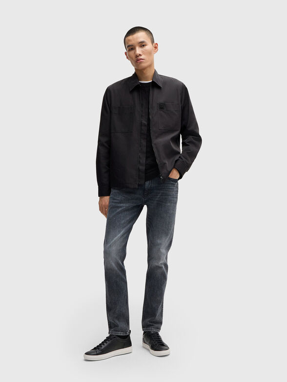 EVALOM black jacket with logo detail - 1