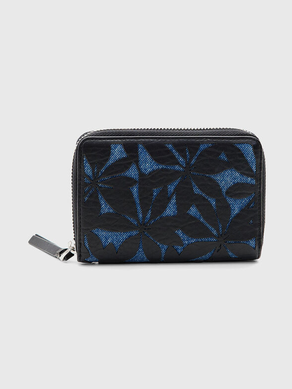 Black cutout detail wallet - 1